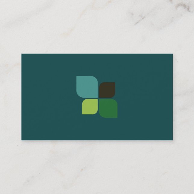 Naturlogo (Mitternacht grün) Visitenkarte (Vorderseite)