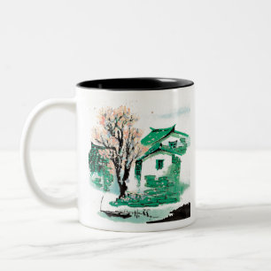 Naturmalerdorf Zweifarbige Tasse