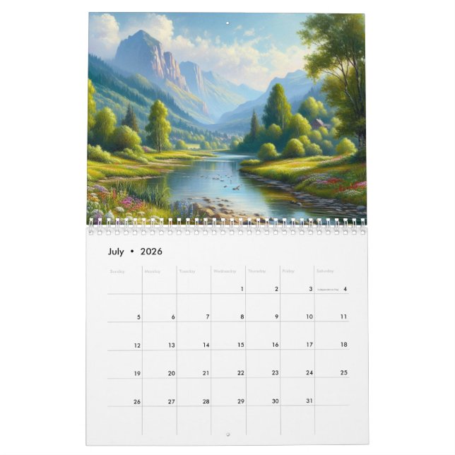 Naturmalerei Kalender (Jul 2026)