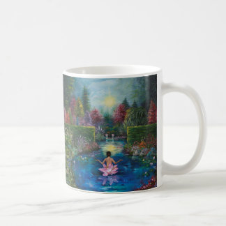 Naturmalerei - Lotosgartendame Kaffeetasse