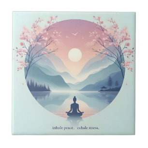 Naturmeditation Kunst Fliese