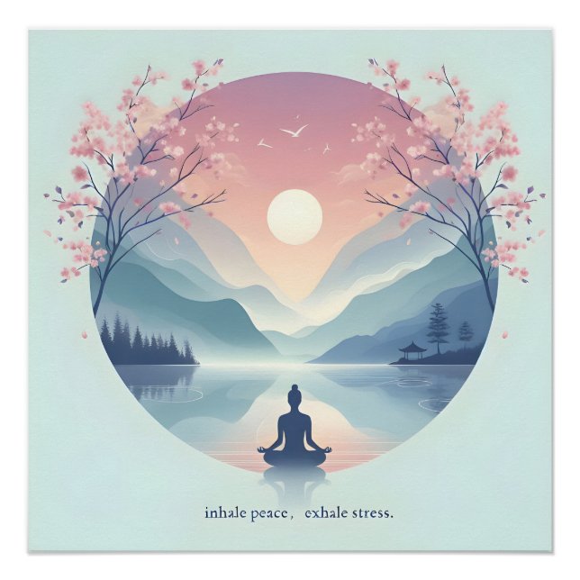 Naturmeditation Kunst Poster (Vorderseite)