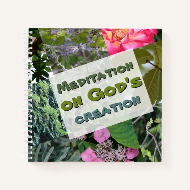 Naturmeditationsbuch Notizbuch (Vorderseite)