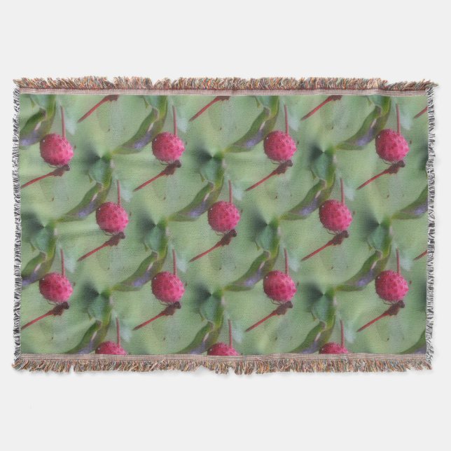 Naturmuster der Roten Dragonfly Decke (Vorderseite)