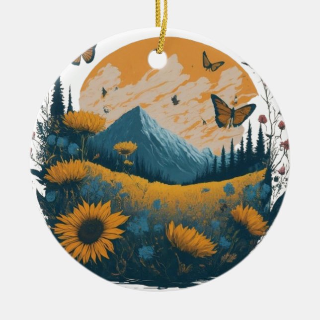 Naturnähe Keramik Ornament (Vorne)