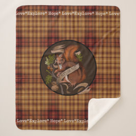 NaturNut Squirrel Sherpa Blanket Sherpadecke