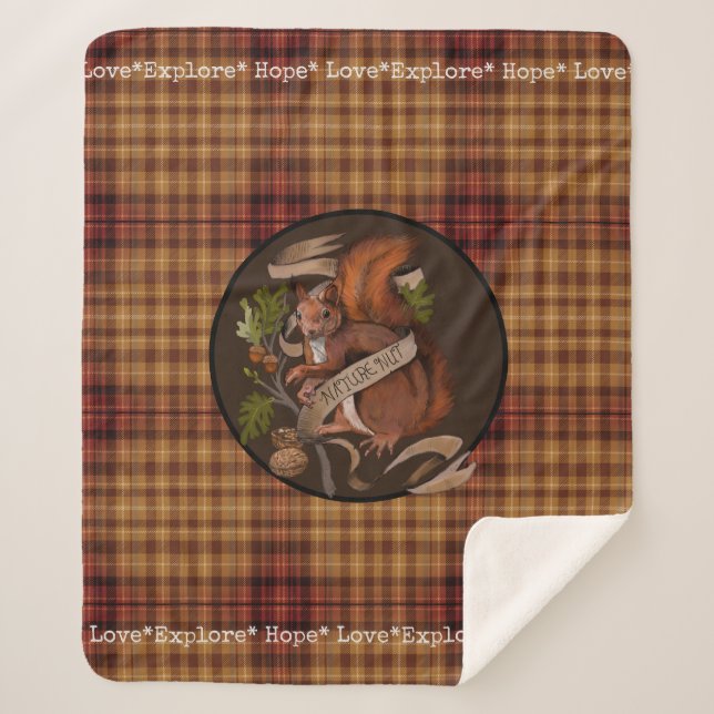 NaturNut Squirrel Sherpa Blanket Sherpadecke (Vorderseite)