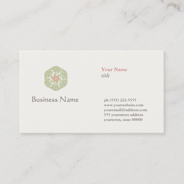 Naturopath Natural Holistic Health Healer Visitenkarte (Vorderseite)