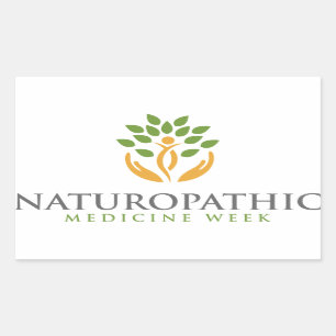 Naturopathic Medizin-Wochen-Aufkleber Rechteckiger Aufkleber