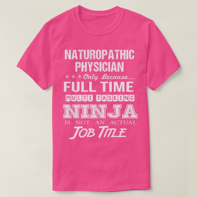 NATUROPATHIC PHYSICIAN 3 T-Shirt (Design vorne)