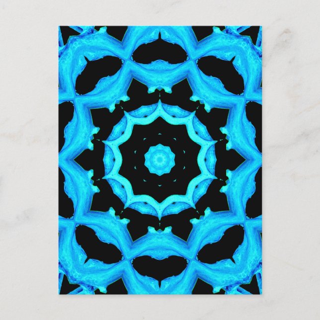 NATUROZEAN BLAUE POSTKARTE (Vorderseite)