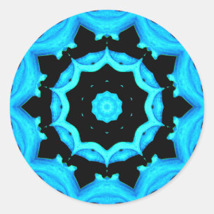 NATUROZEAN BLAUE RUNDER AUFKLEBER