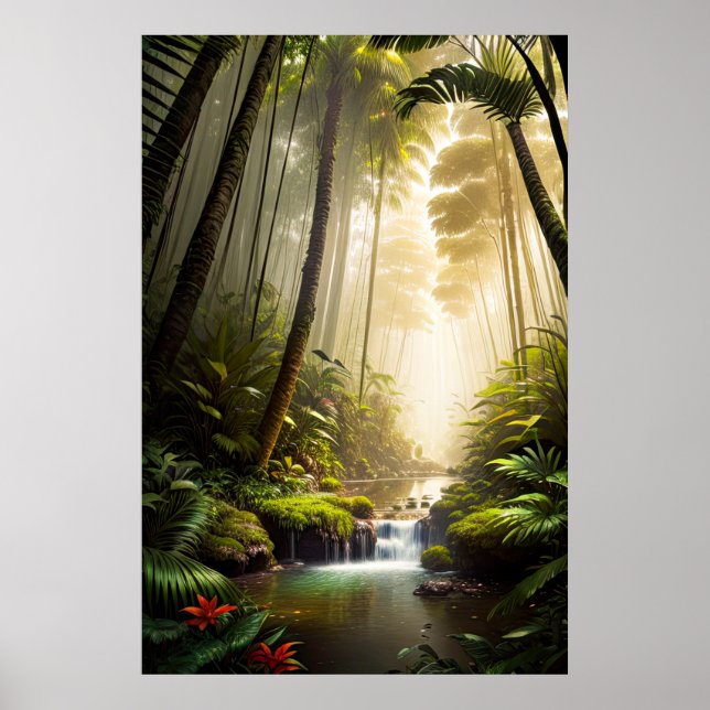 Naturparadies, Erkundung des üppigen Dschungels Poster (Vorne)