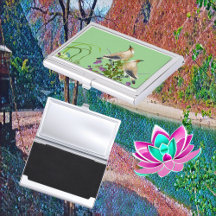 Naturpark Watercolor Florale Love Birds Lilac