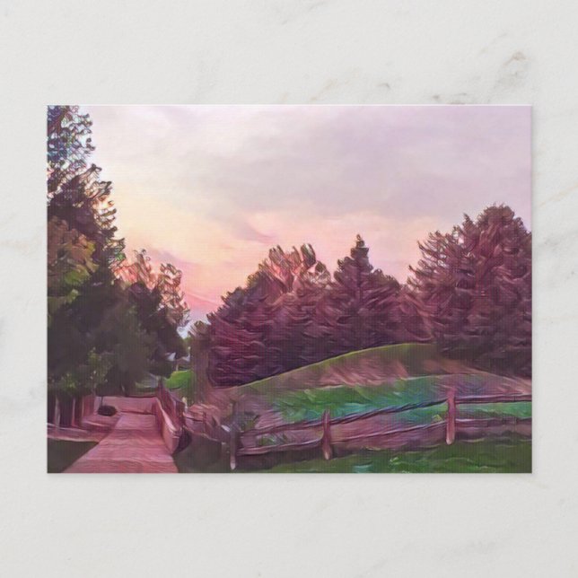 Naturpfad Postkarte (Vorderseite)