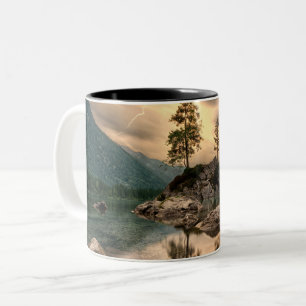 Naturreisen - Wassergebirge Landschaft Zweifarbige Tasse