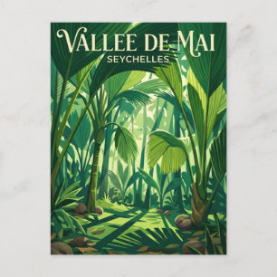 Naturreservat Vallée de Mai Seychellen Postkarte