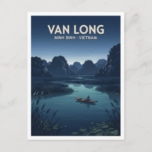 Naturreservat Van Long Gia Vien Vietnam Reise Postkarte