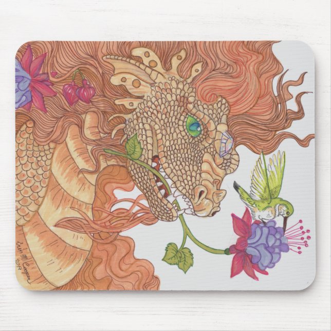 Naturschätze-Drache Mousepad (Vorne)