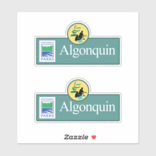 Naturschild im Algonquin Park Aufkleber