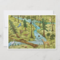 Naturschutz Postkarte