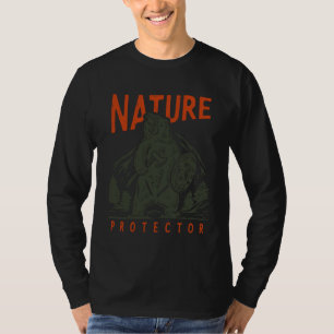Naturschützer Bär Umwelt Grizzly Krieger T-Shirt