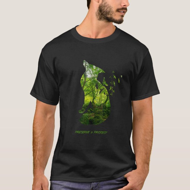 Naturschutzgebiet Forest Fox T-Shirt (Vorderseite)