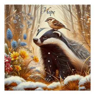 Naturschutzgebiet Rustikal Poster
