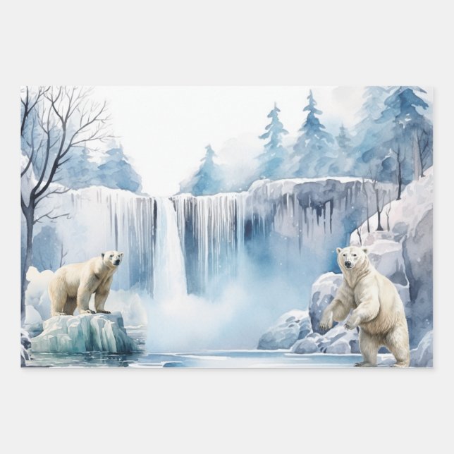 Naturschutzpapier — Flachblatt Set 3 Geschenkpapier Set (Vorderseite)