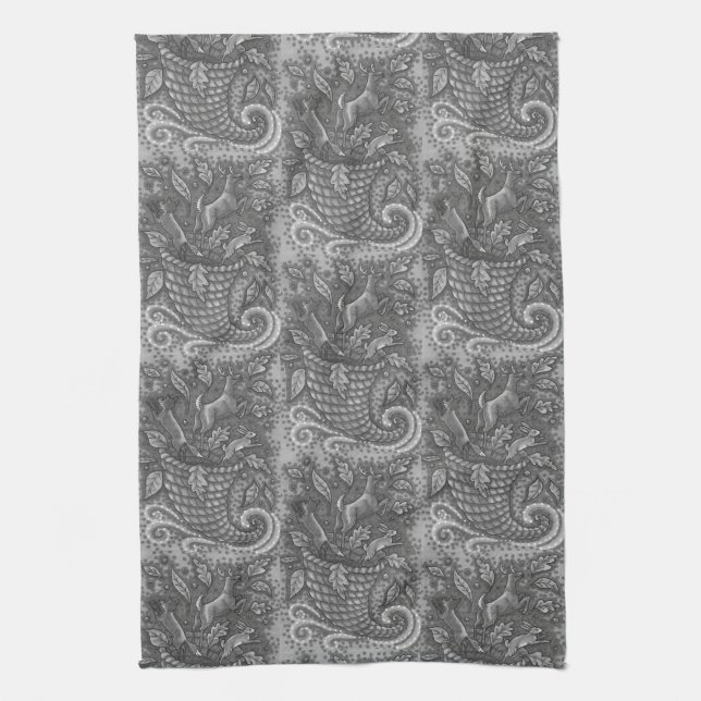 NATURSCHUTZTIERE, WILDLIFE CORNUCOPIA TOWEL GESCHIRRTUCH (Vertikal)