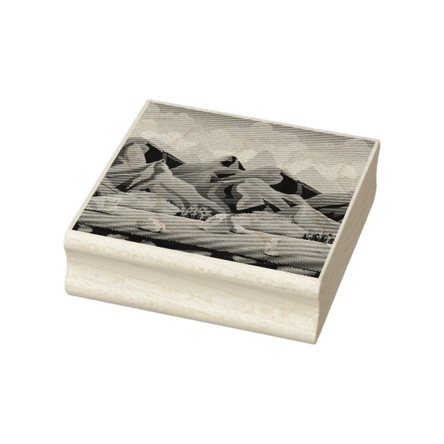 Natursteingebirge Gummistempel (Stempel)