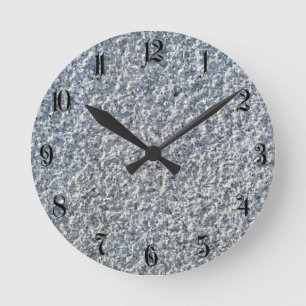 Natursteinhintergrund Runde Wanduhr