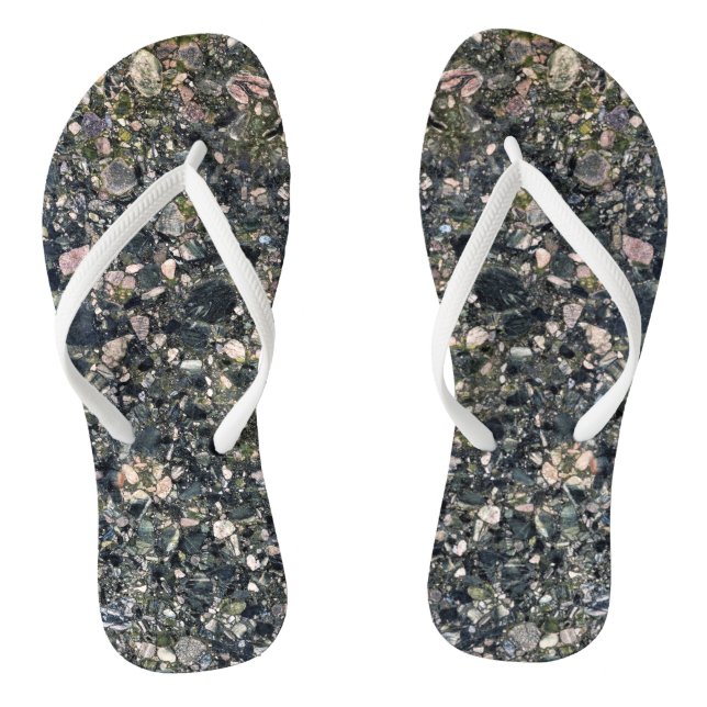 Natursteinmuster Flip Flops (Fußbett)