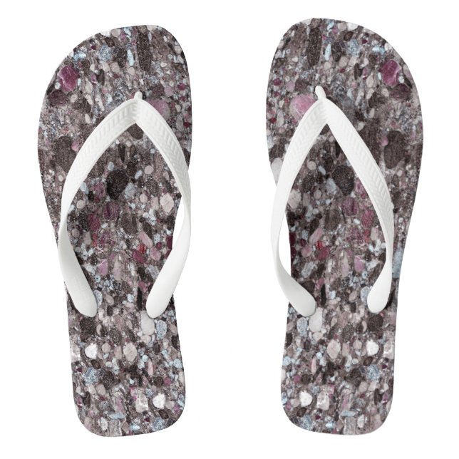 Natursteinmuster Flip Flops (Fußbett)