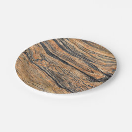 Natursteinmuster Pappteller