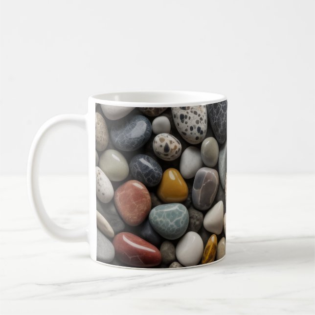 Natursteinsammlung - Minimalistisch und Natur Kaffeetasse (Links)