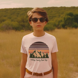 Naturstrasse Ausflug Grünwald Cool Custom Kids T-Shirt