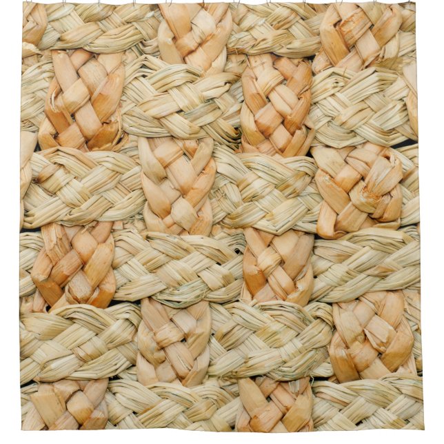 Naturstrohstruktur  duschvorhang (Vorderseite)