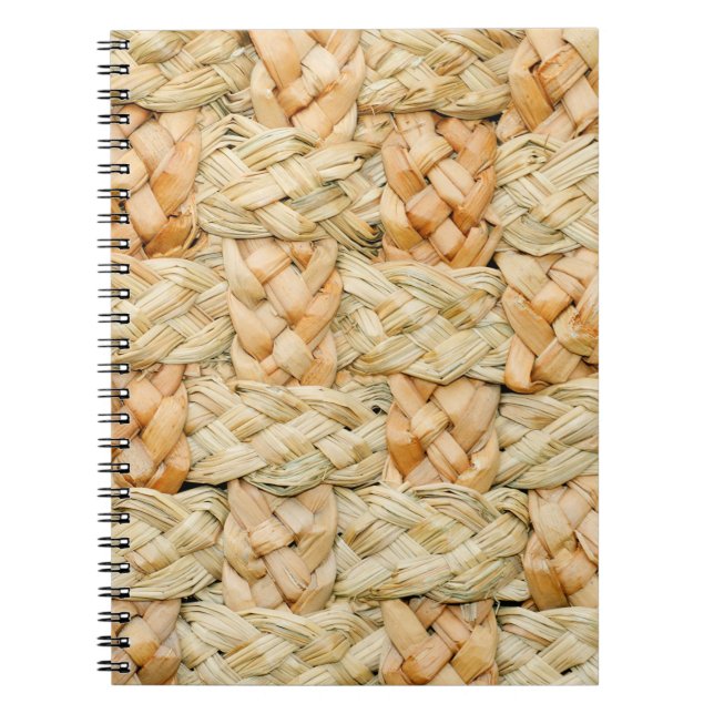 Naturstrohstruktur  notizblock (Vorderseite)