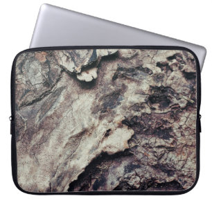 Naturstruktur Holzrinde rau Laptopschutzhülle