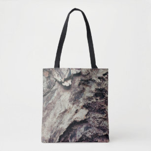 Naturstruktur Holzrinde rau Tasche