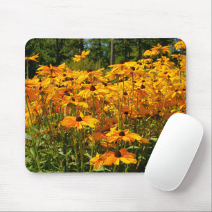 Naturszene, Wildblumen, goldgelbe Blumen, Mousepad