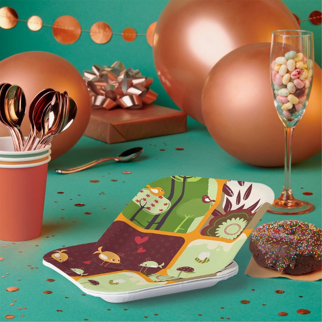 Naturthema Pappteller (Von Creator hochgeladen)