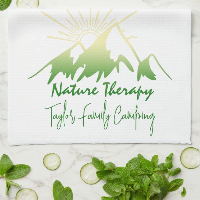 Naturtherapie Familienunternehmen Camping personal Geschirrtuch (Gefaltet)