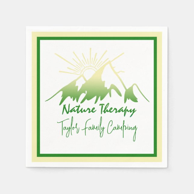 Naturtherapie Familienunternehmen Camping personal Serviette (Vorderseite)