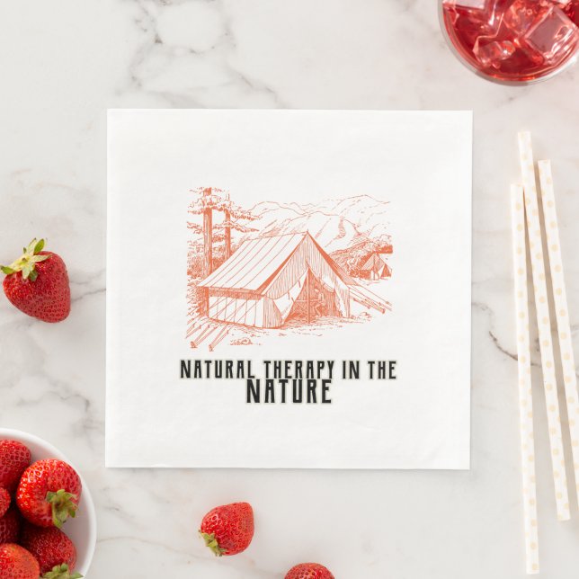 Naturtherapie in der Natur  Serviette (Beispiel)