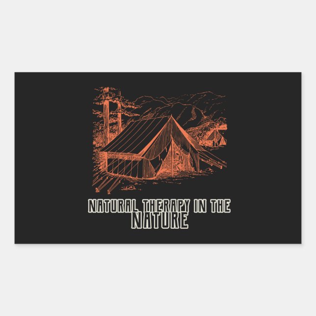 Naturtherapie Rechteckiger Aufkleber (Vorderseite)