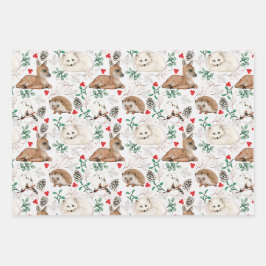 Naturverpackungspapiere für Wasserfarben Geschenkpapier Set
