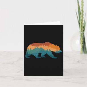 Naturwald Bäume Retro Vintage Umwelt Pro Karte