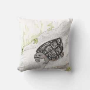 Naturwald Wasserfarbenschildkröte Kissen